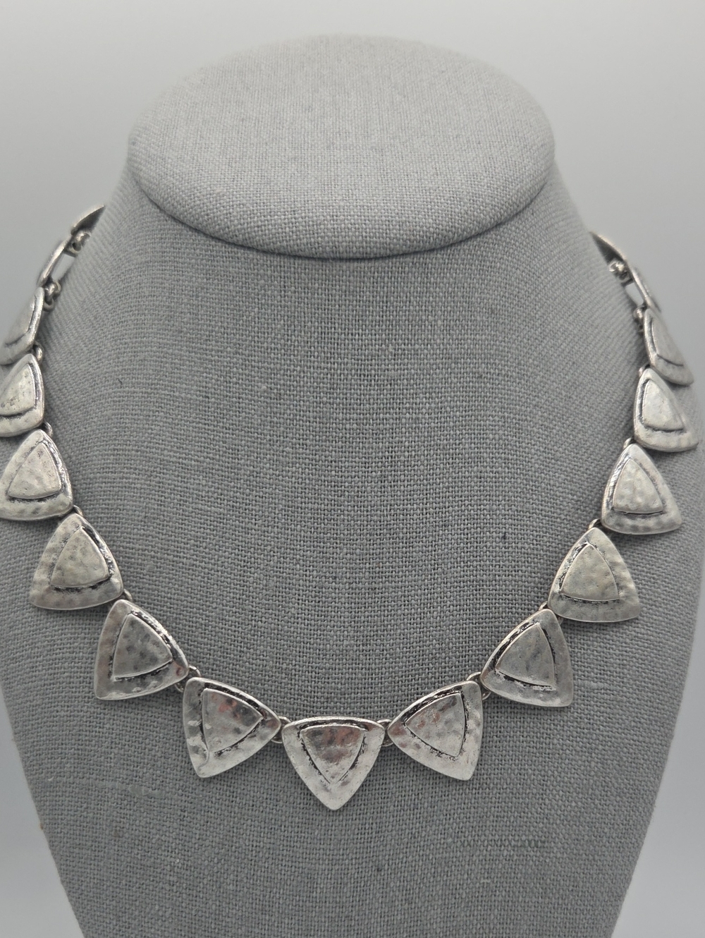 5 for $25! Lucky Brand Silver-Tone Triangle Link Necklace